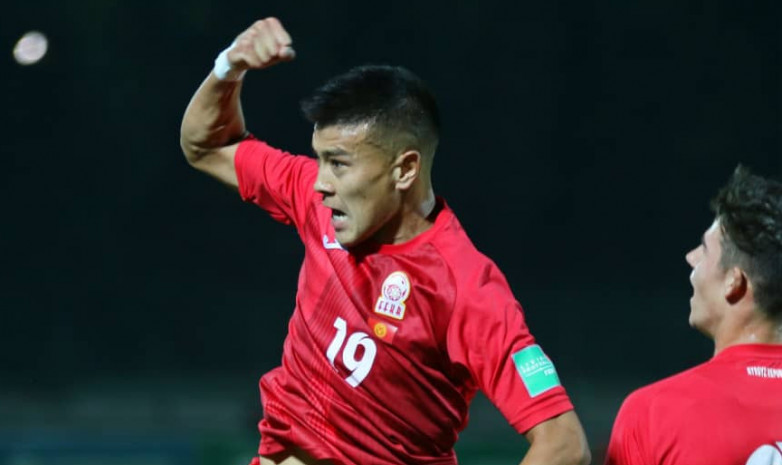 Элдар Молдожунусов забил дебютный гол за сборную Кыргызстана