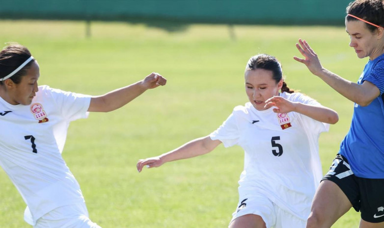 Женская сборная Кыргызстана (u-20) провела матч против сборной Эстонии