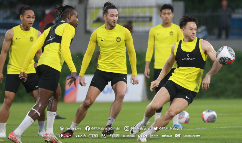 Отбор ЧМ: Официальная тренировка сборной Малайзии перед матчем с Кыргызстаном. ФОТО
